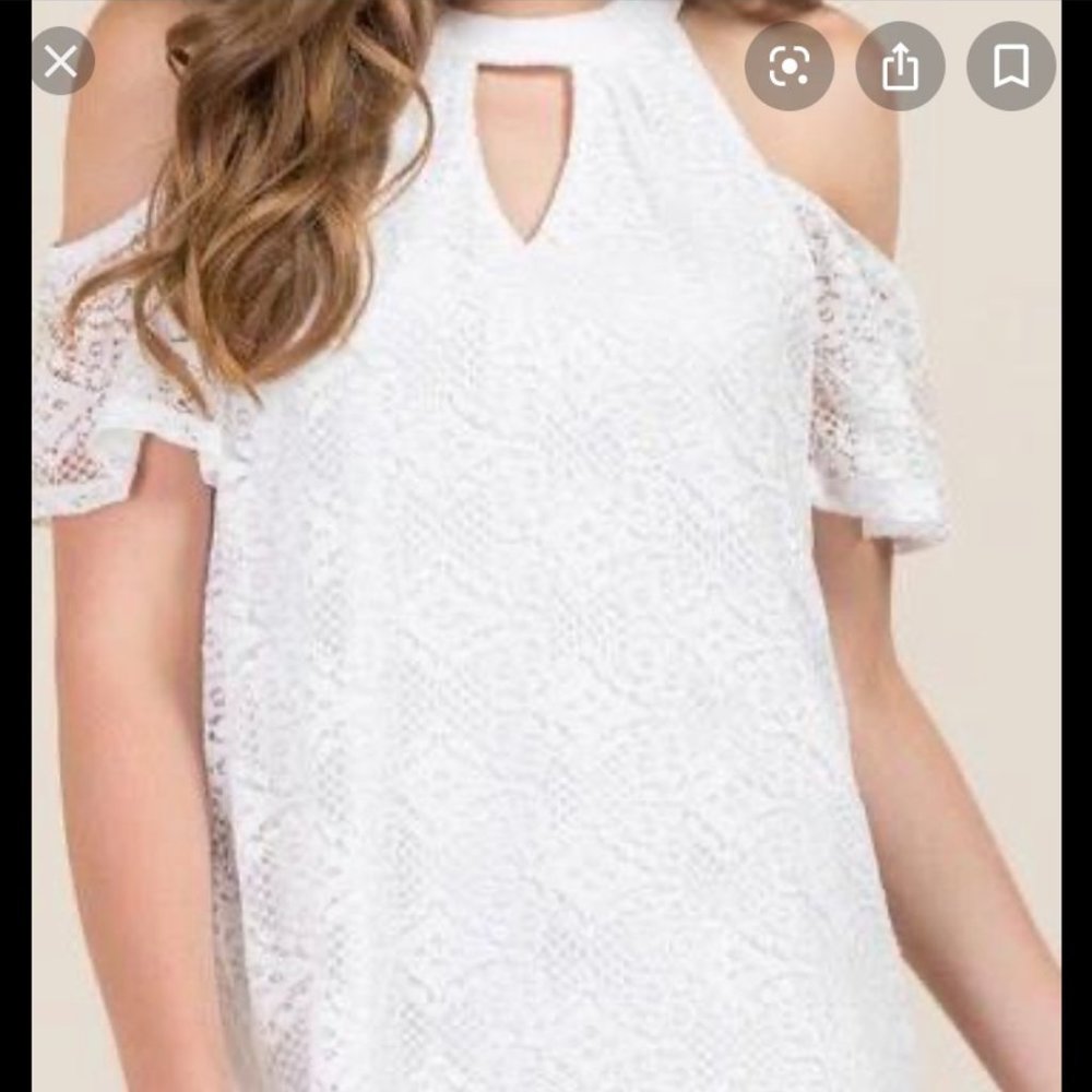 white lace dress